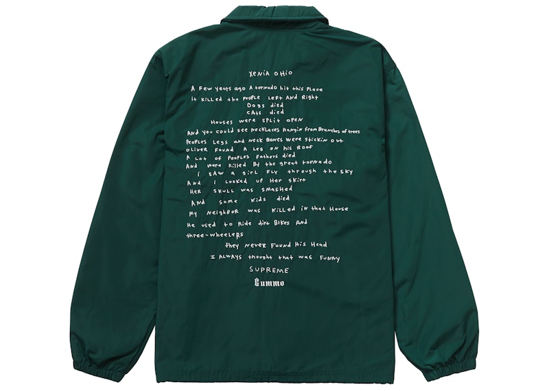 Lookbook Chaqueta Supreme x Gummo Coaches 'Verde Oscuro'
