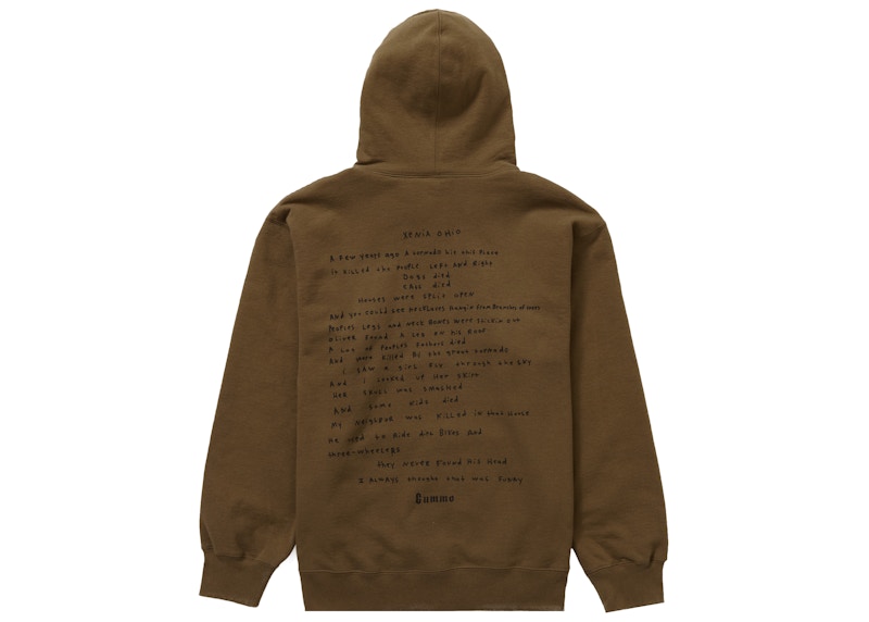 Supreme Gummo Hooded Sweatshirt 'Olive Brown' 圖 2