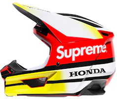 Order Supreme x Honda x Fox Racing Yellow Red Motorcycle Helmet Unisex Collab SUP-FW19-707
