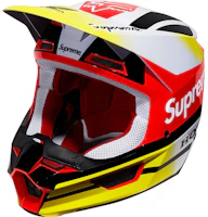 Lookbook Supreme x Honda x Fox Racing Yellow Red Motorcycle Helmet Unisex Collab SUP-FW19-707
