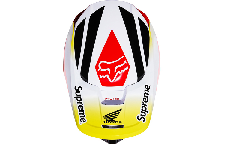 Details for Supreme x Honda x Fox Racing Yellow Red Motorcycle Helmet Unisex Collab SUP-FW19-707