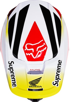 Supreme x Honda x Fox Racing Yellow Red Motorcycle Helmet Unisex Collab SUP-FW19-707 Details for Supreme x Honda x Fox Racing Yellow Red Motorcycle Helmet Unisex Collab SUP-FW19-707