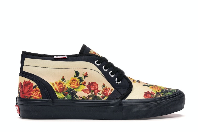 Supreme x Jean Paul Gaultier x Vans Floral Print Chukka Pro Black VN0A49G20