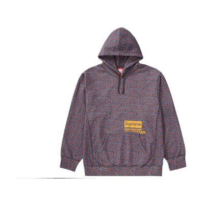 Supreme x JUNYA WATANABE x CDG MAN Hooded Sweatshirt Black Flowers
