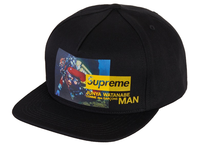 Buy Supreme x JUNYA WATANABE x CDG MAN Nature 5-Panel Hat Black