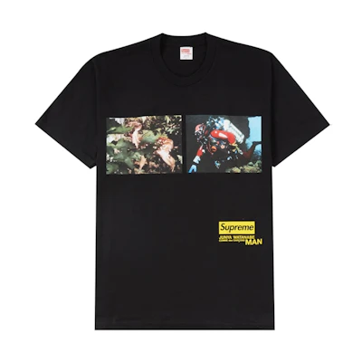 Supreme x JUNYA WATANABE x CDG MAN Nature Tee Black