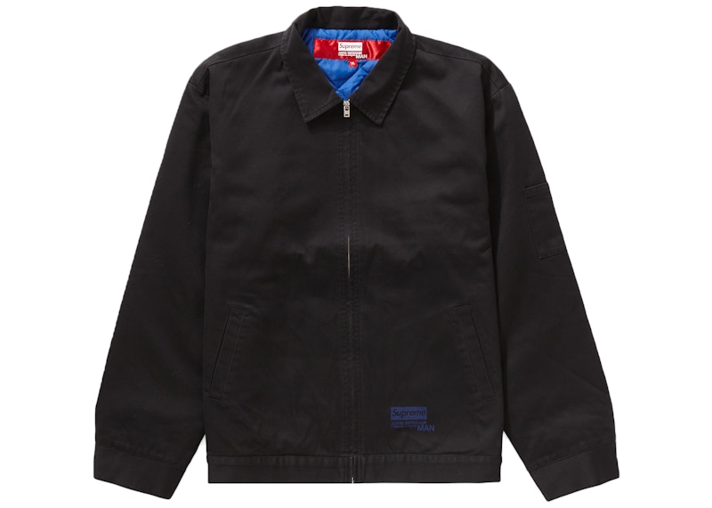Lookbook Chaqueta de Trabajo Negra Supreme x JUNYA WATANABE x CDG MAN Estampada