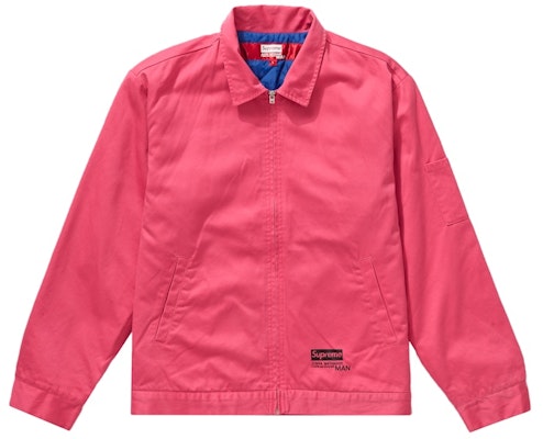 Supreme x JUNYA WATANABE x CDG MAN Printed Work Jacket Bright Pink Lookbook Supreme x JUNYA WATANABE x CDG MAN Printed Work Jacket Bright Pink