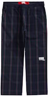 Pantalón de Trabajo Supreme x JUNYA WATANABE x CDG MAN Estampado Cuadros Azul Marino Order Pantalón de Trabajo Supreme x JUNYA WATANABE x CDG MAN Estampado Cuadros Azul Marino