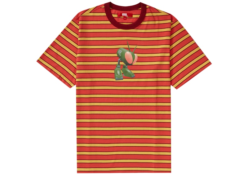 Supreme x JUNYA WATANABE x CDG MAN Stripe S/S Top Dark Red