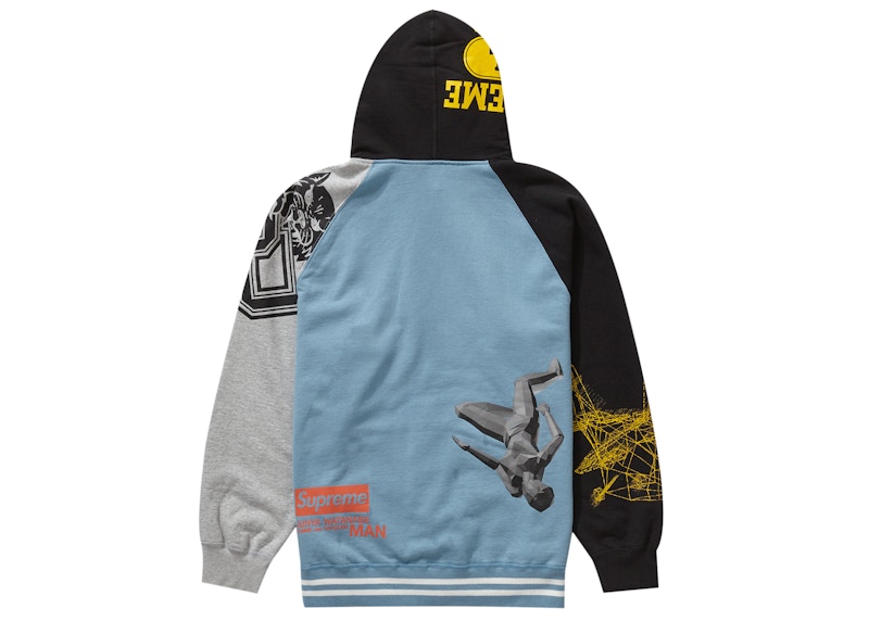 Lookbook Supreme x JUNYA WATANABE x CDG MAN Zip Up Hooded Sweatshirt Dusty Blue