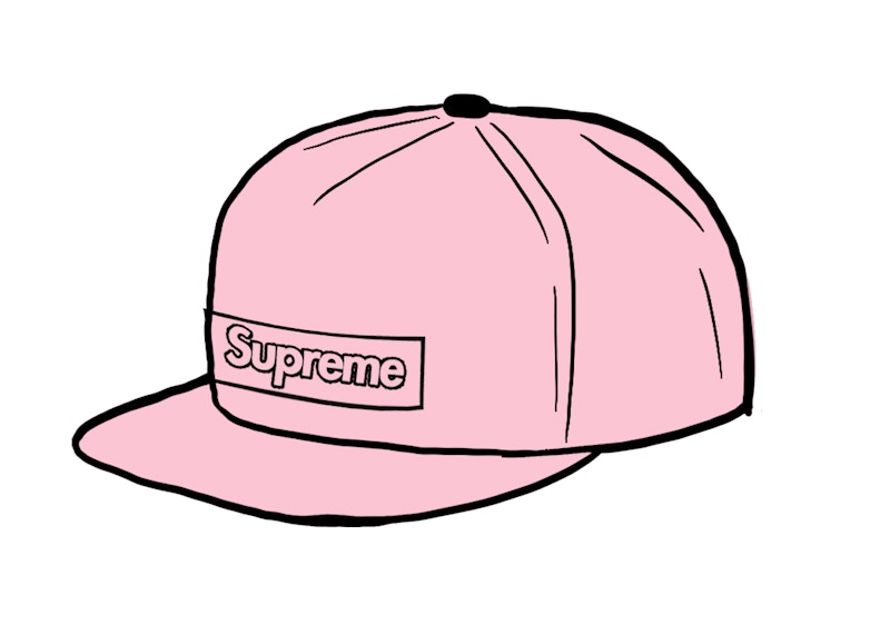 Supreme x KAWS Chalk Logo 5-Panel Pink