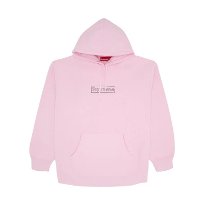 Supreme KAWS Chalk Hooded Light Pink
