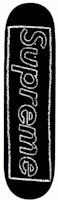Supreme x KAWS Chalk Logo Skateboard Deck Black Supreme x KAWS Chalk Logo Skateboard Deck Black