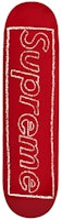 Supreme x KAWS Chalk Logo Skateboard Deck Red Supreme x KAWS Chalk Logo Skateboard Deck Red