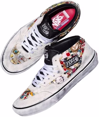 Supreme x Mike Kelley x Vans 半卡帆布鞋 ''白色'' 00005-1002600SXMKXH-WHIT VN00112HNTR Order Supreme x Mike Kelley x Vans 半卡帆布鞋 ''白色'' 00005-1002600SXMKXH-WHIT VN00112HNTR