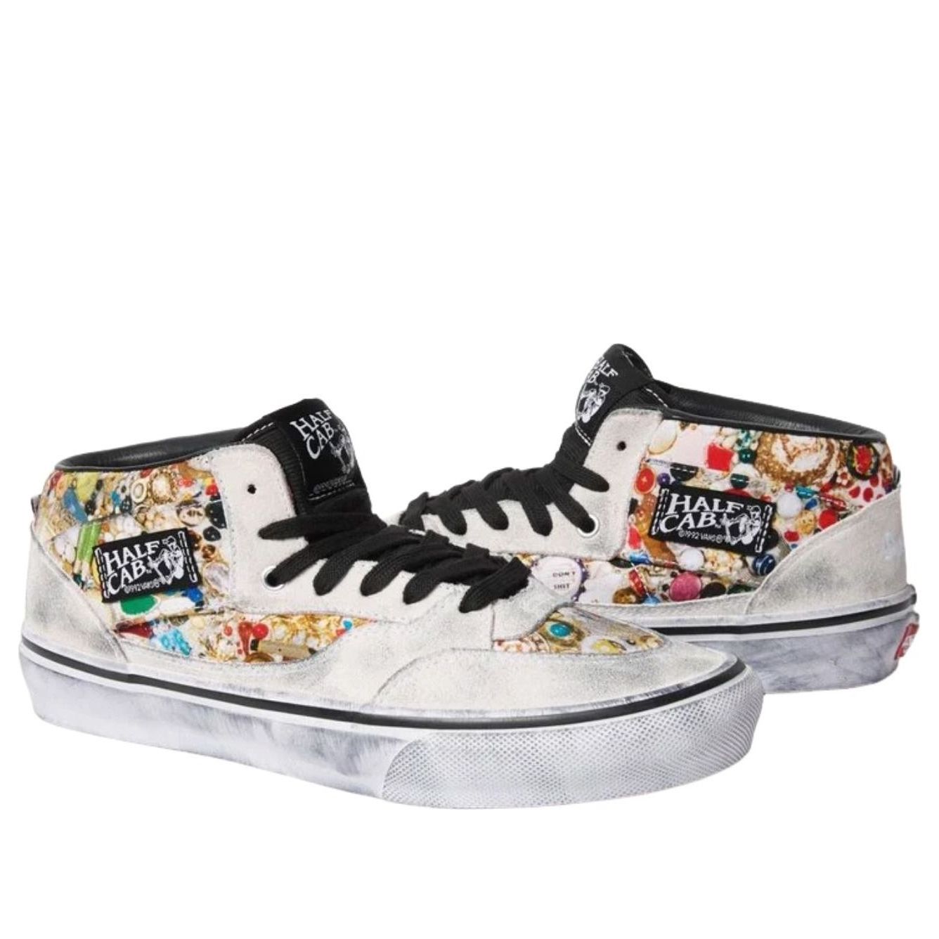 Shop Supreme x Mike Kelley x Vans 半卡帆布鞋 ''白色'' 00005-1002600SXMKXH-WHIT VN00112HNTR