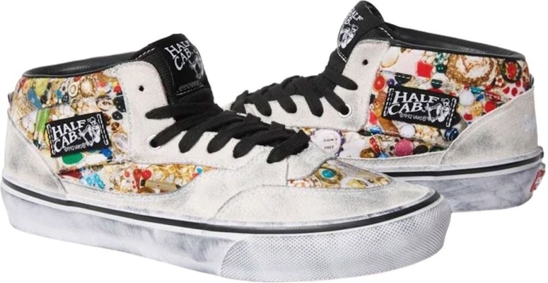 Supreme x Mike Kelley x Vans 半卡帆布鞋 ''白色'' 00005-1002600SXMKXH-WHIT VN00112HNTR Shop Supreme x Mike Kelley x Vans 半卡帆布鞋 ''白色'' 00005-1002600SXMKXH-WHIT VN00112HNTR