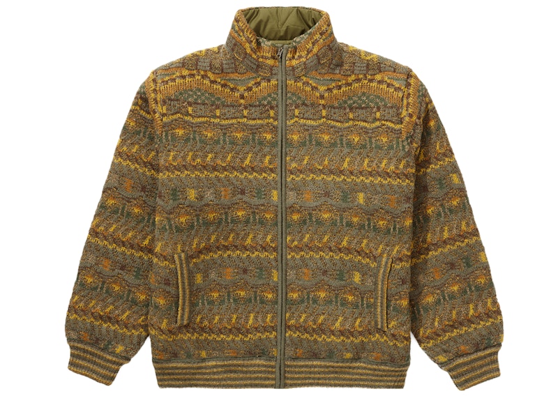 Supreme x Missoni Reversible Knit Jacket Olive