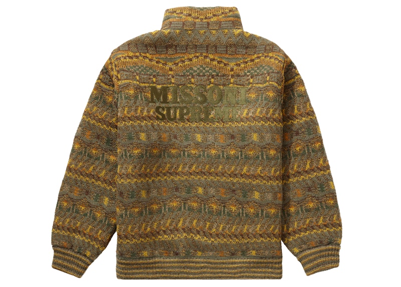 Order 슈프림 x 미쏘니 리버시블 니트 자켓 (올리브) 
