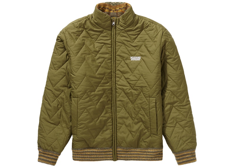 Lookbook 슈프림 x 미쏘니 리버시블 니트 자켓 (올리브) 
