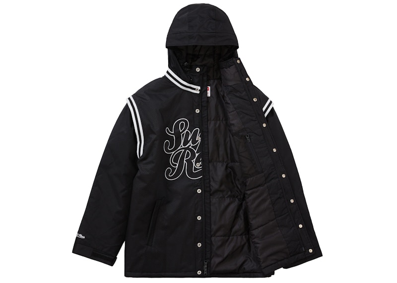 Order Supreme x Mitchell & Ness 黑色绗缝运动夹克