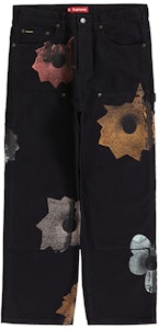Supreme x Nate Lowman 雙膝油漆工褲 黑色 Buy Supreme x Nate Lowman 雙膝油漆工褲 黑色