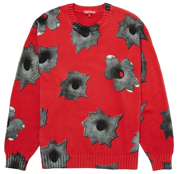 supreme-x-nate-lowman-sweater-red
