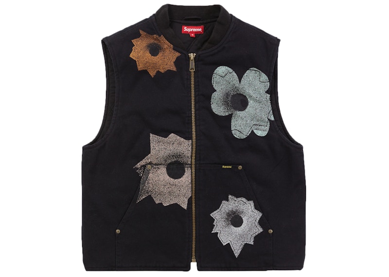 Supreme x Nate Lowman Work Vest Black