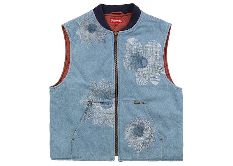 Supreme x Nate Lowman Work Vest Denim