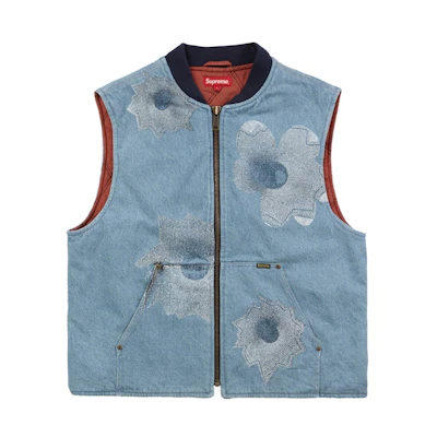 Supreme Nate Lowman Work Vest Denim
