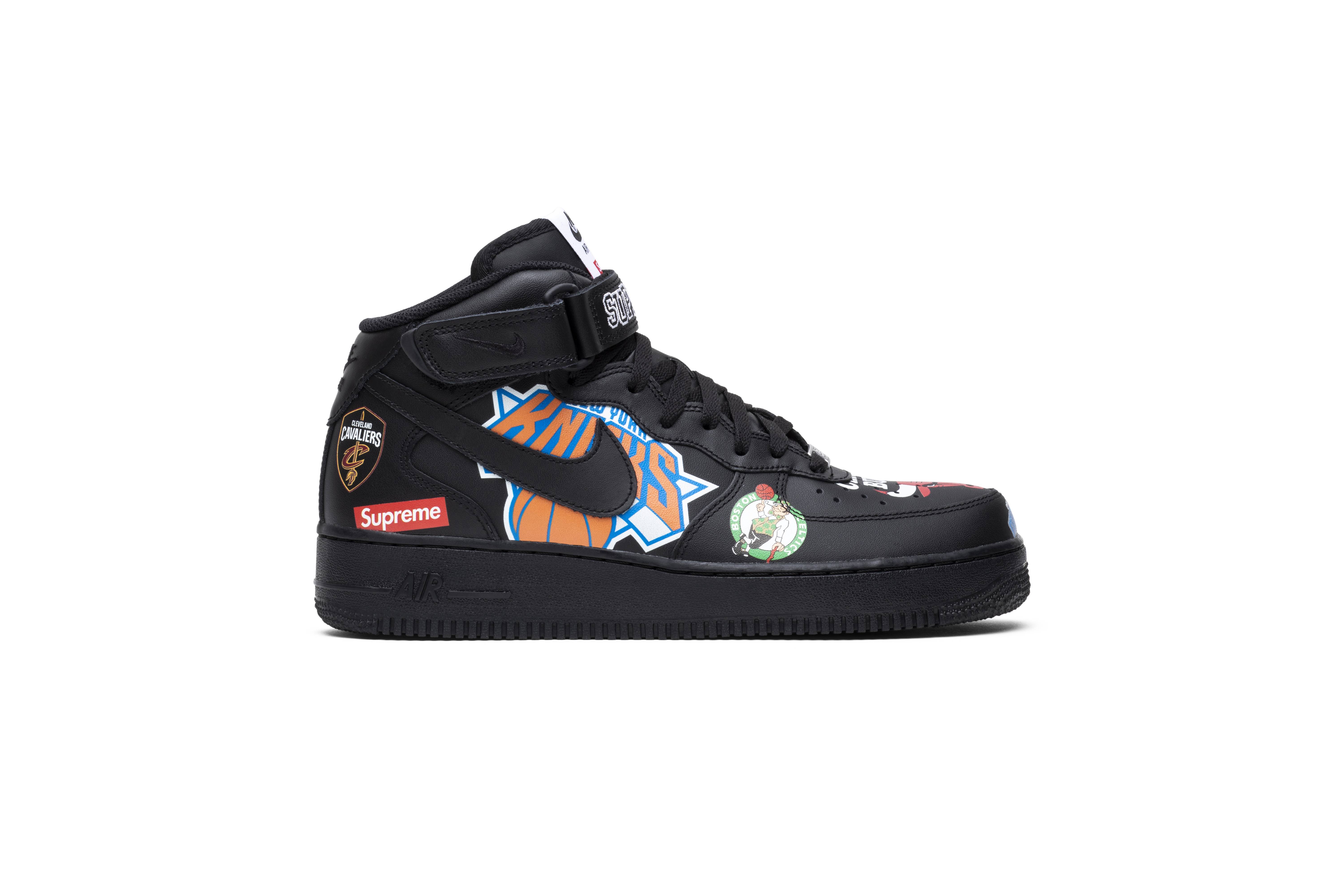 Supreme x NBA x Nike Air Force 1 Mid 07 'Black' AQ8017-001
