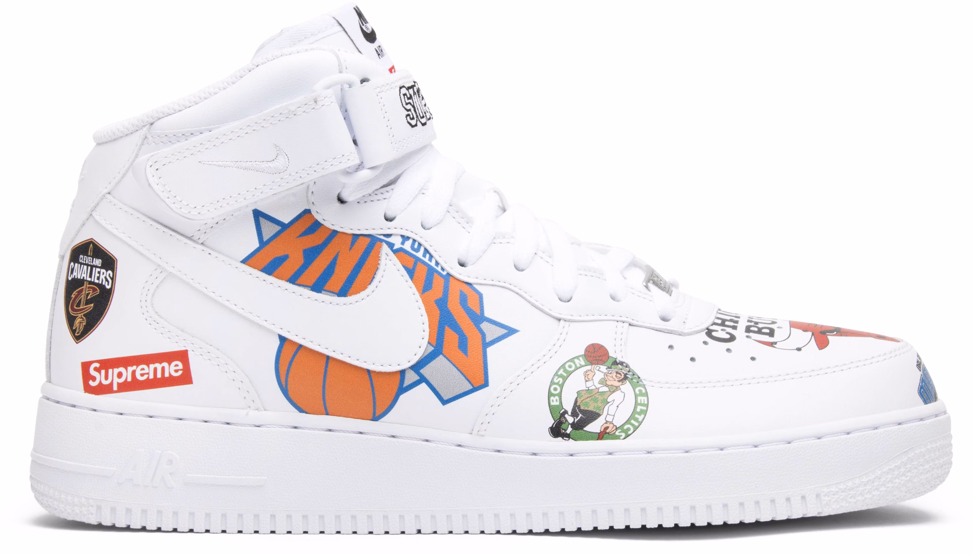 Supreme x NBA x Nike Air Force 1 Mid 07 White AQ8017 100
