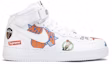 Buy Supreme x NBA x Nike Air Force 1 Mid 07 'Putih' AQ8017-100