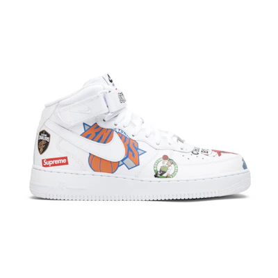 Supreme NBA Nike Air Force 1 Mid 07 'White'