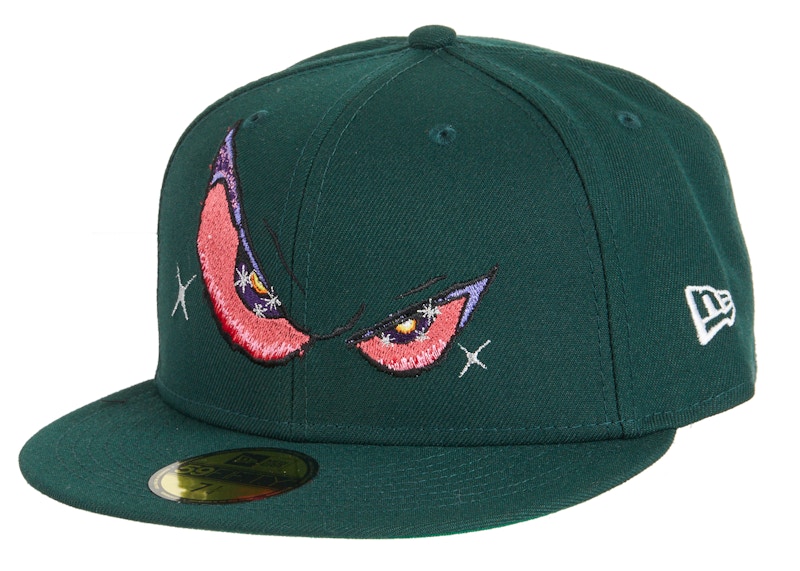 Supreme x New Era Eyes Hat Dark Green