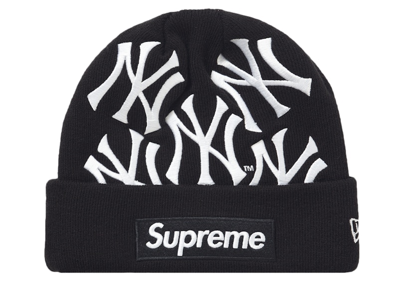 Supreme x New York Yankees x New Era Box Logo Beanie "Black"