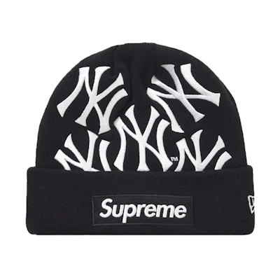 Supreme New York Yankees New Era Box Logo Beanie "Black"