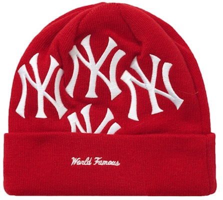 Supreme x 纽约洋基 x New Era 红色盒标针织帽 Order Supreme x 纽约洋基 x New Era 红色盒标针织帽