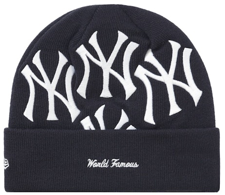 Supreme x New York Yankees x New Era Box Logo Beanie Navy Order Supreme x New York Yankees x New Era Box Logo Beanie Navy