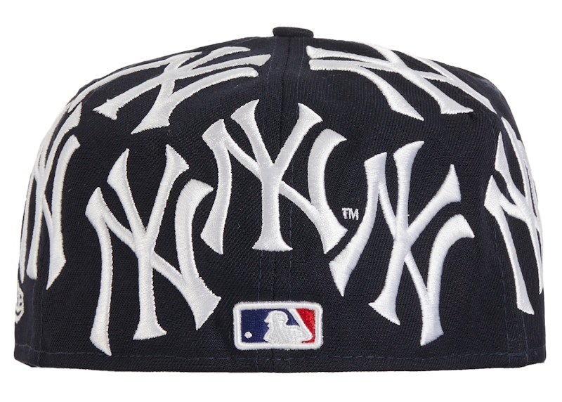 Supreme New York Yankees New Era Box Logo Navy 圖 2