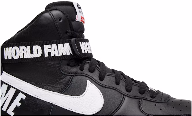 Supreme x Nike Air Force 1 High SP Black 698696 010 698696 010