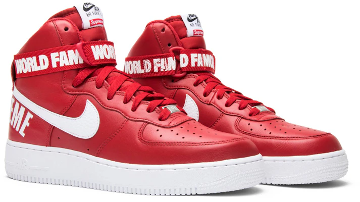 슈프림 x 나이키 에어포스 1 하이 SP '레드' 698696-610 Cheap 슈프림 x 나이키 에어포스 1 하이 SP '레드' 698696-610