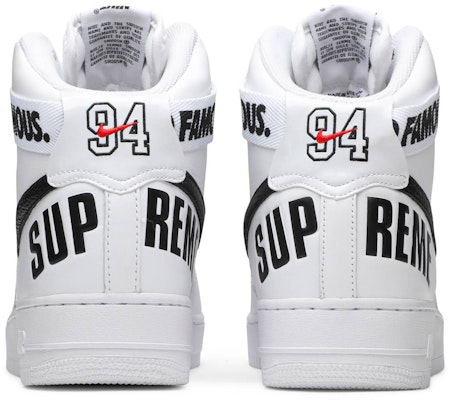 Supreme x Nike AF1 High 白 (シュプリーム ナイキ エアフォースワン ハイ ホワイト) 698696-100 Details for Supreme x Nike AF1 High 白 (シュプリーム ナイキ エアフォースワン ハイ ホワイト) 698696-100