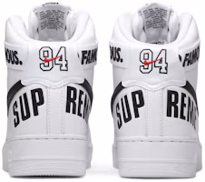 Sizing Supreme x Nike 空軍 1 代 高筒 Supreme '白色' 698696-100