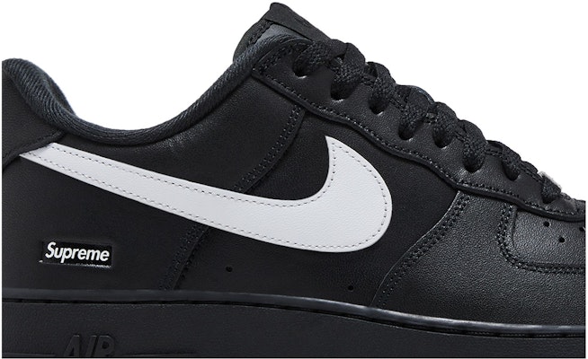 Nike Supreme x Air Force 1 Rendah 'Logo Kotak - Hitam Putih' CU9225-002 Shop Nike Supreme x Air Force 1 Rendah 'Logo Kotak - Hitam Putih' CU9225-002