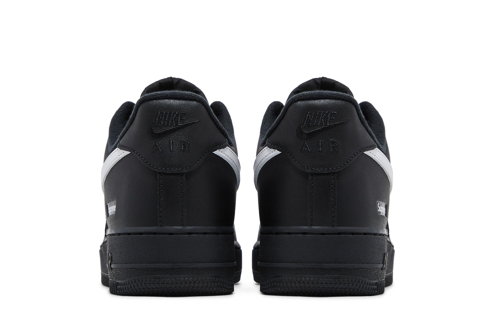 Cheap Nike Supreme x Air Force 1 Rendah 'Logo Kotak - Hitam Putih' CU9225-002