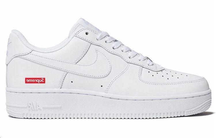 Shop Supreme x Nike AF1 白ボックスロゴ CU9225-100