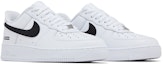 Cheap Nike Supreme x Air Force 1 Low 'Logo Kotak - Putih Hitam' CU9225-102