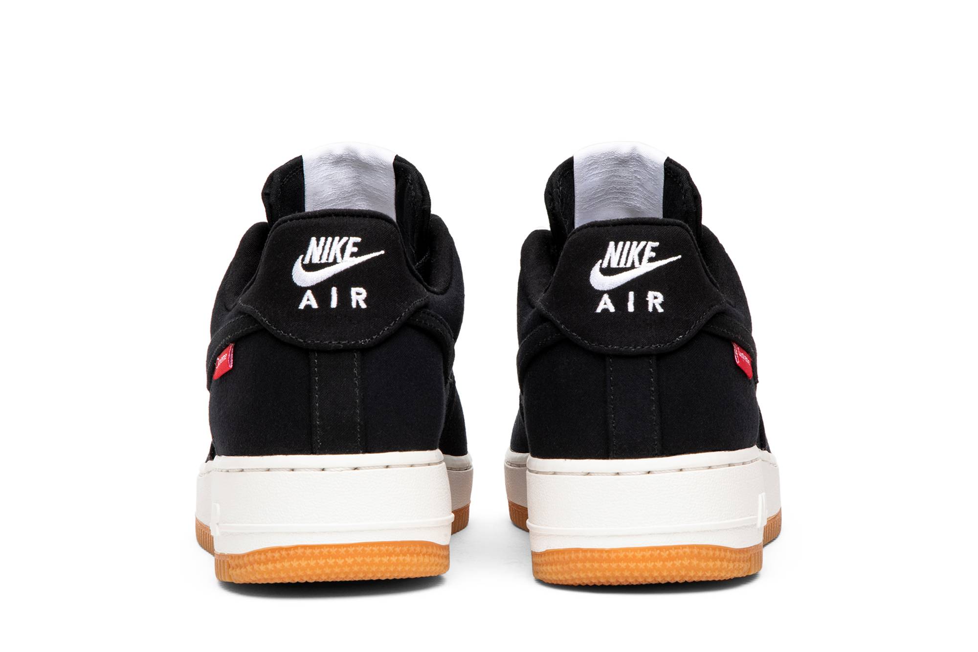 Details for 슈프림 x 나이키 에어포스 1 로우 '08 블랙 (프리미엄) 573488-090